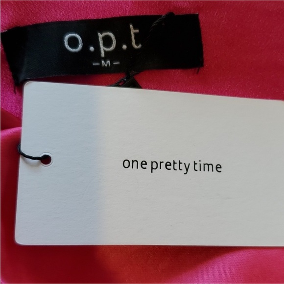 NWT o.p.t. Elegant One Shoulder Pink Dress - Picture 5 of 7